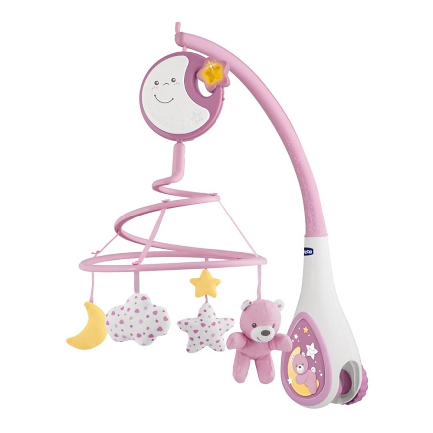 Chicco - Висулка за кошара с мелодия 3в1 NEXT2DREAMS 3xAA розова
