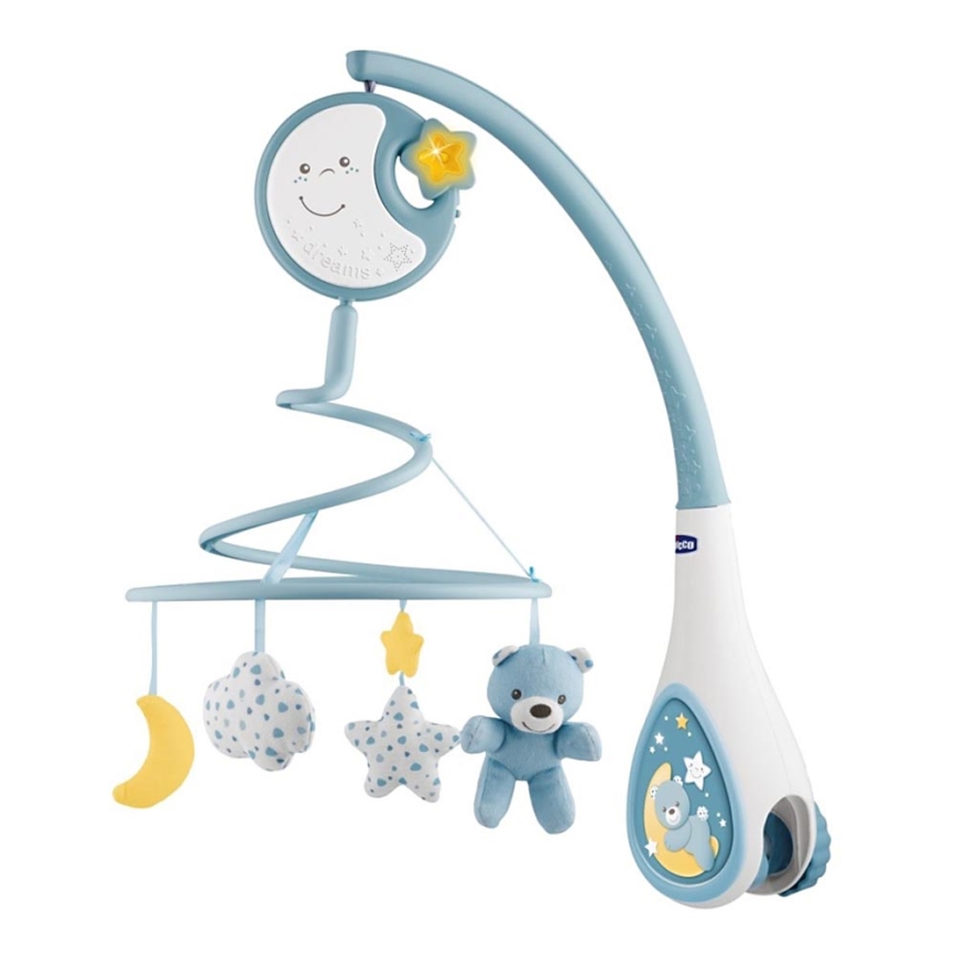 Chicco - Висулка за кошара с мелодия 3в1 NEXT2DREAMS 3xAA синя