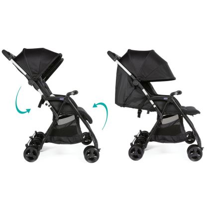 Chicco - Количка за близнаци OHLALA TWIN Black Нощен черен