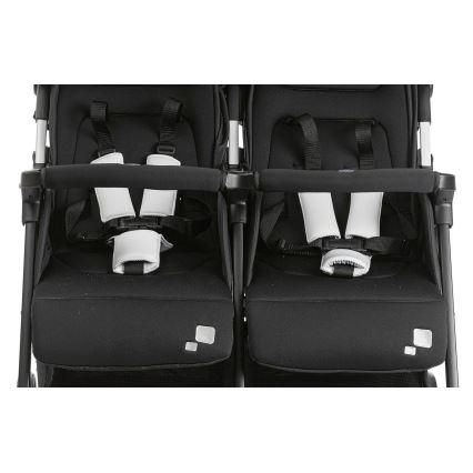 Chicco - Количка за близнаци OHLALA TWIN Black Нощен черен
