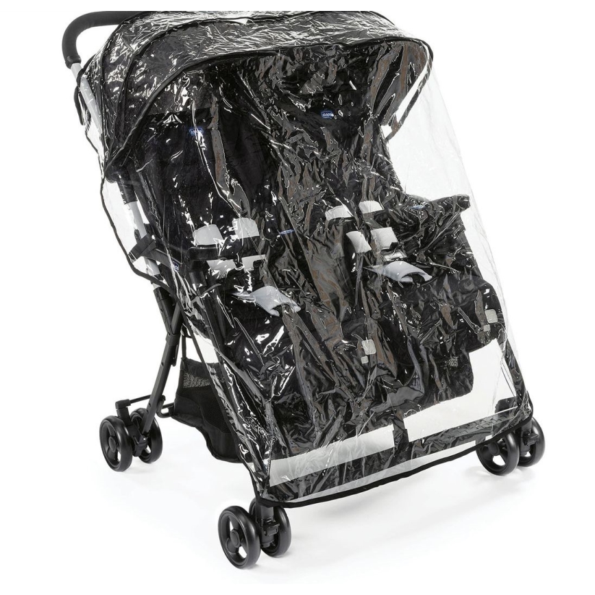 Chicco - Количка за близнаци OHLALA TWIN Black Нощен черен
