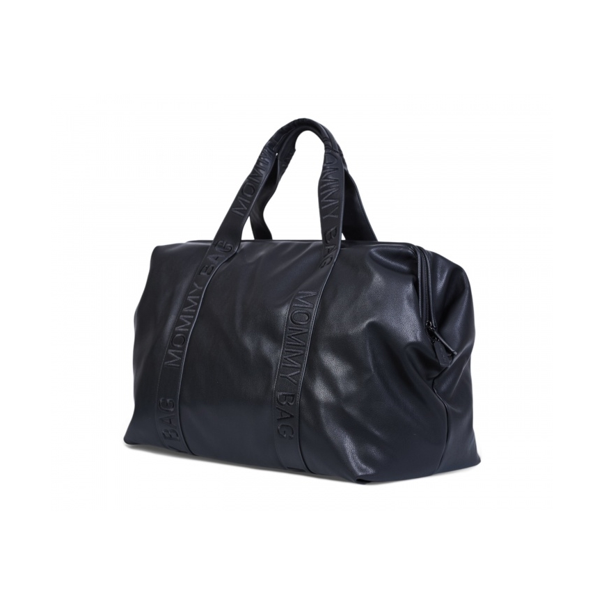 Childhome - Чанта за памперси MOMMY BAG LEATHER черен