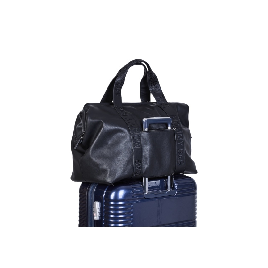 Childhome - Чанта за памперси MOMMY BAG LEATHER черен