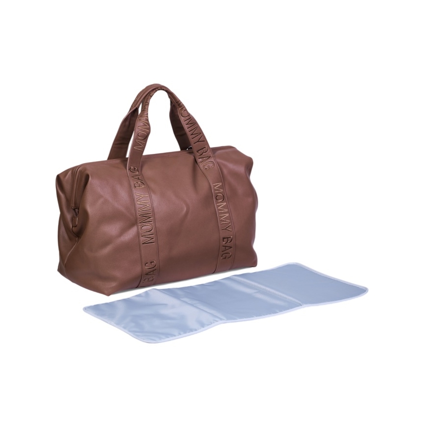 Childhome - Чанта за памперси MOMMY BAG LEATHER кафяв