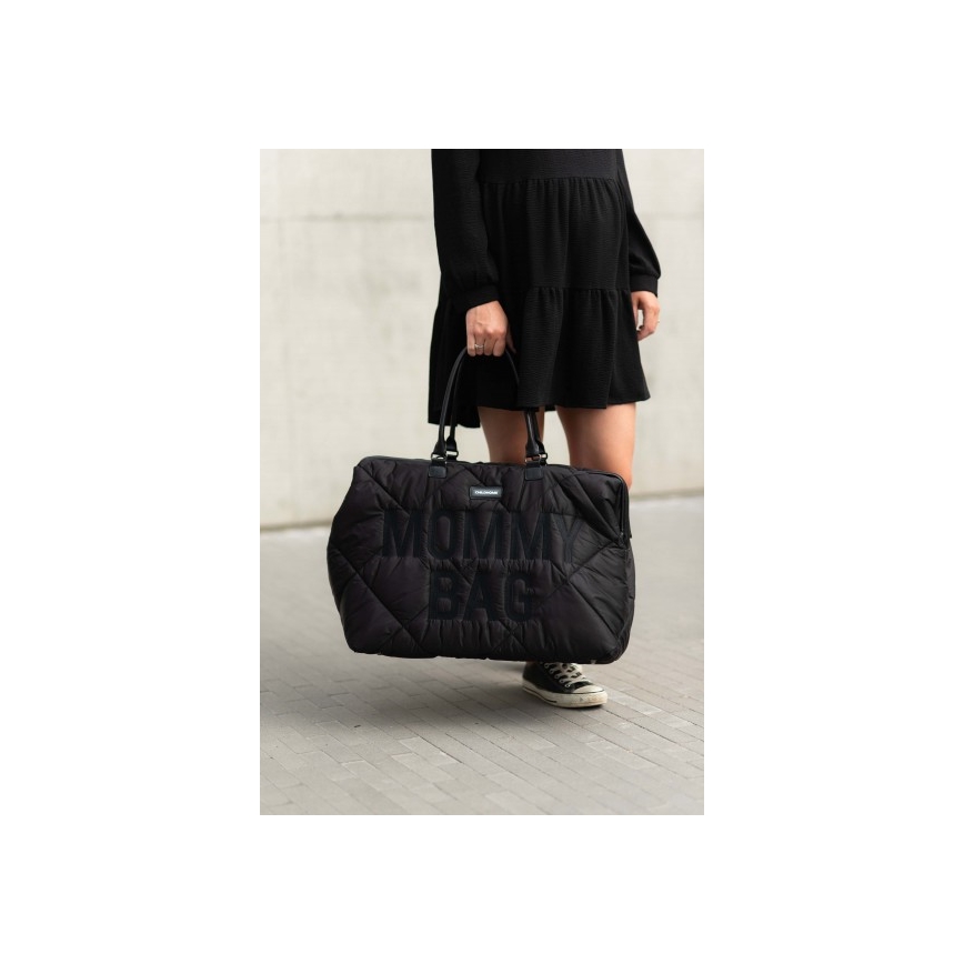 Childhome - Чанта за памперси MOMMY BAG PUFFERED черен
