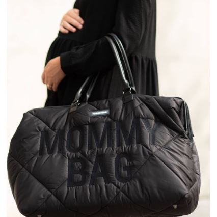 Childhome - Чанта за памперси MOMMY BAG PUFFERED черен