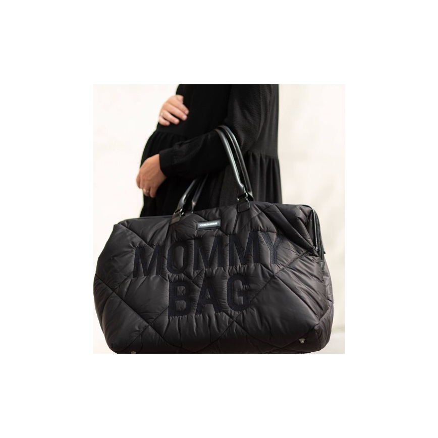 Childhome - Чанта за памперси MOMMY BAG PUFFERED черен