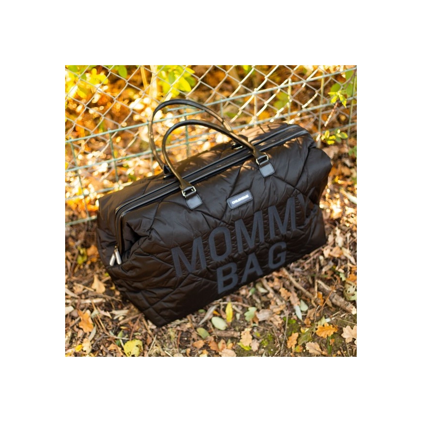 Childhome - Чанта за памперси MOMMY BAG PUFFERED черен