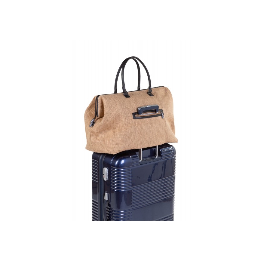 Childhome - Чанта за памперси MOMMY BAG RAFFIA LOOK бежов