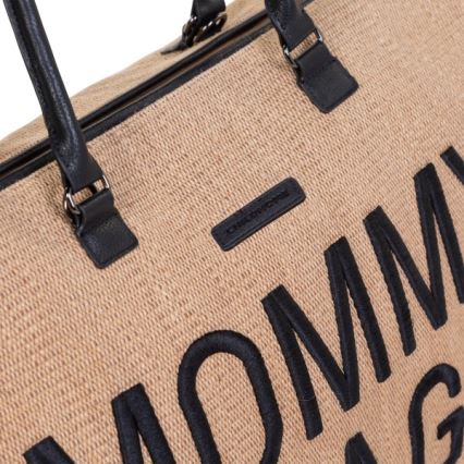 Childhome - Чанта за памперси MOMMY BAG RAFFIA LOOK бежов