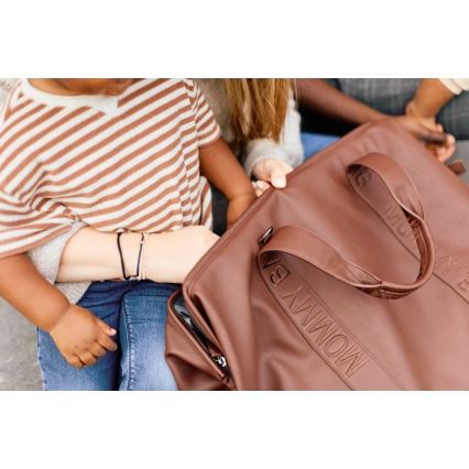 Childhome - Чанта за памперси MOMMY BAG LEATHER кафяв
