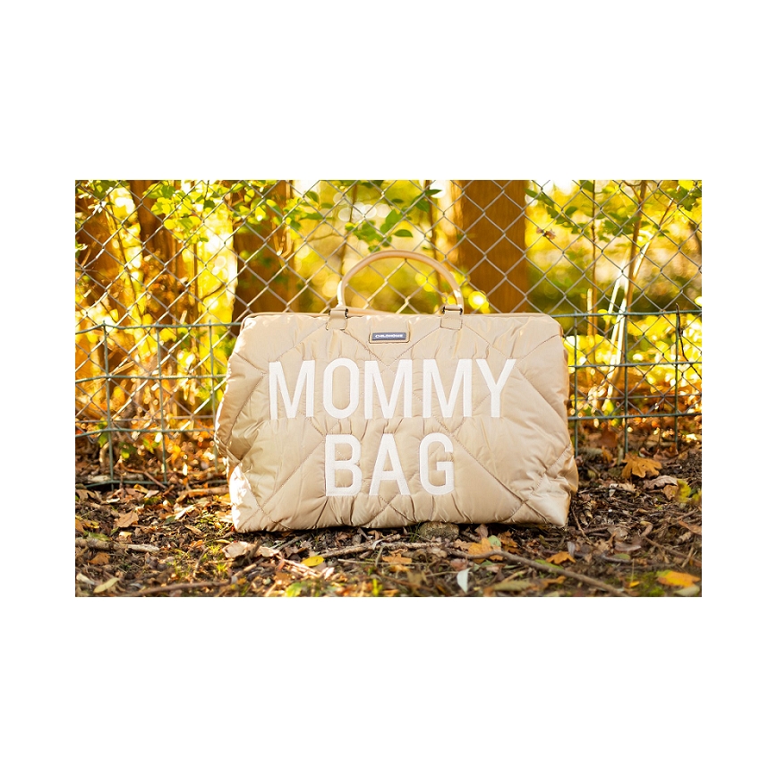 Childhome - Чанта за памперси MOMMY BAG PUFFERED бежов