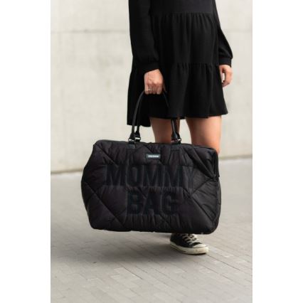 Childhome - Чанта за памперси MOMMY BAG PUFFERED черен