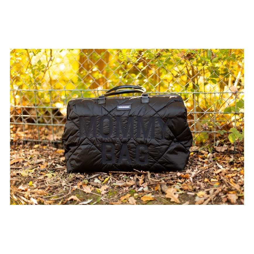 Childhome - Чанта за памперси MOMMY BAG PUFFERED черен
