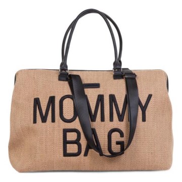 Childhome - Чанта за памперси MOMMY BAG RAFFIA LOOK бежов