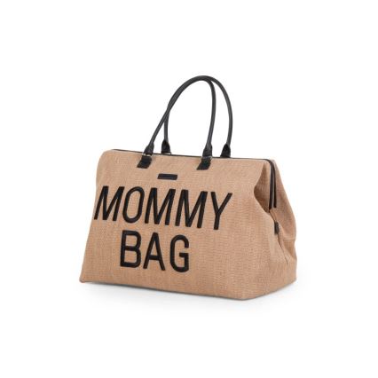 Childhome - Чанта за памперси MOMMY BAG RAFFIA LOOK бежов