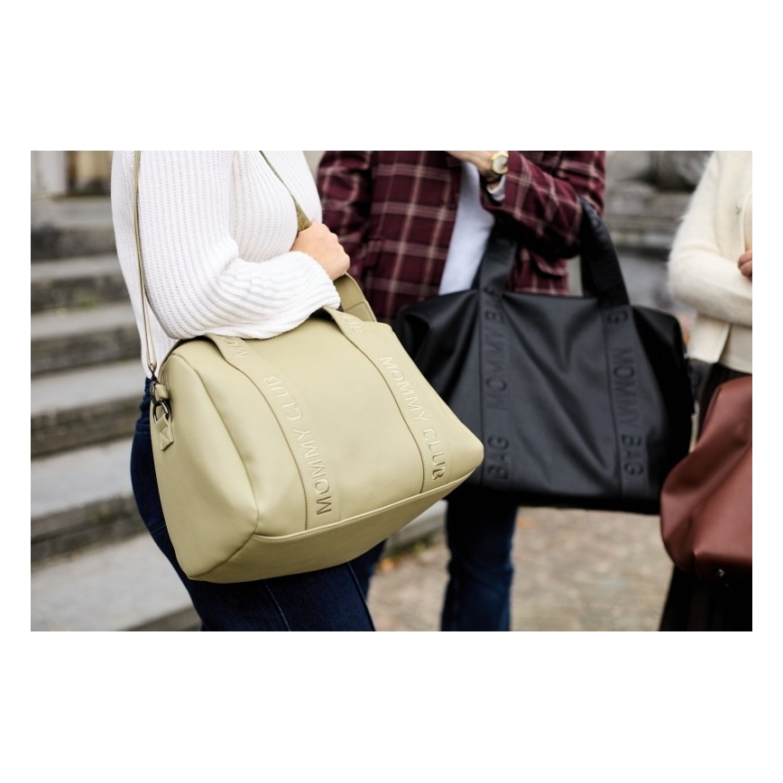 Childhome - Чанта за памперси MOMMY CLUB LEATHER бежов