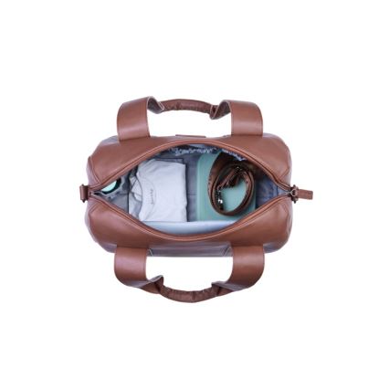 Childhome - Чанта за памперси MOMMY CLUB LEATHER кафяв