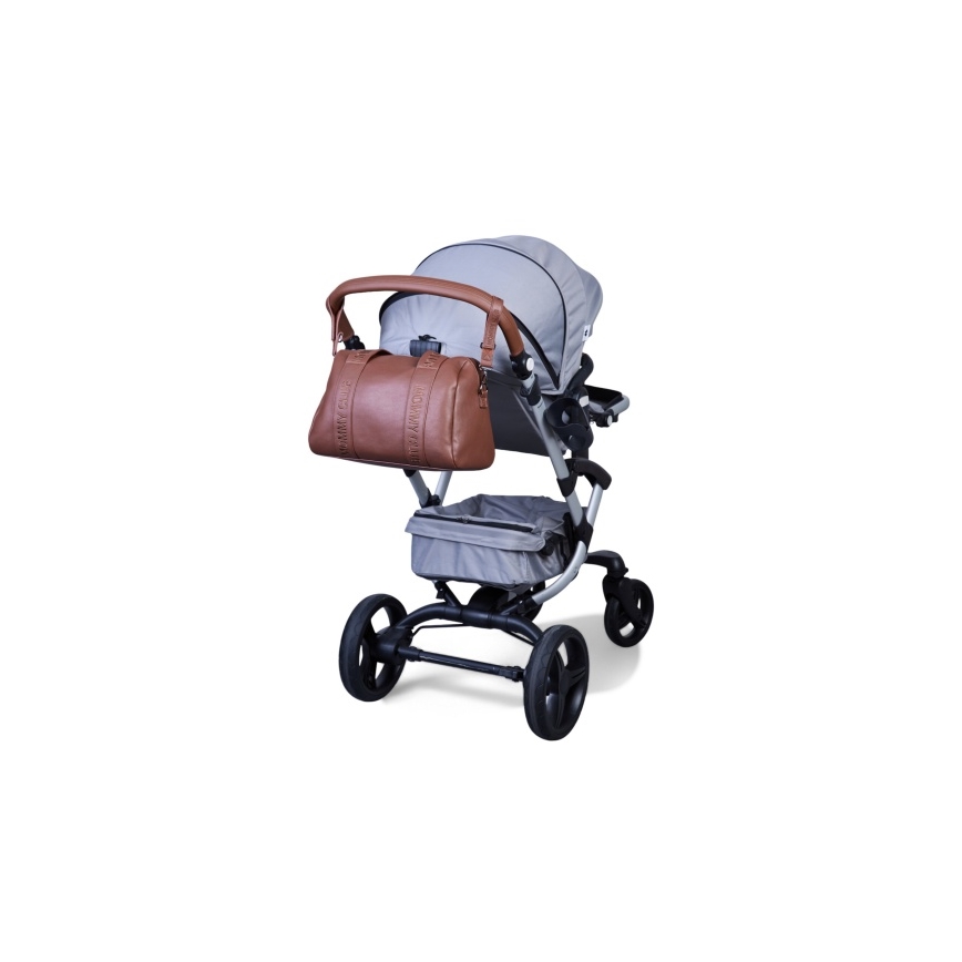 Childhome - Чанта за памперси MOMMY CLUB LEATHER кафяв