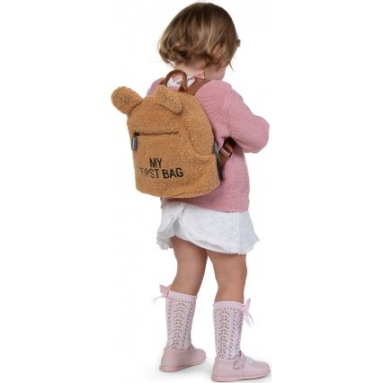 Childhome - Детска раница MY FIRST BAG кафява