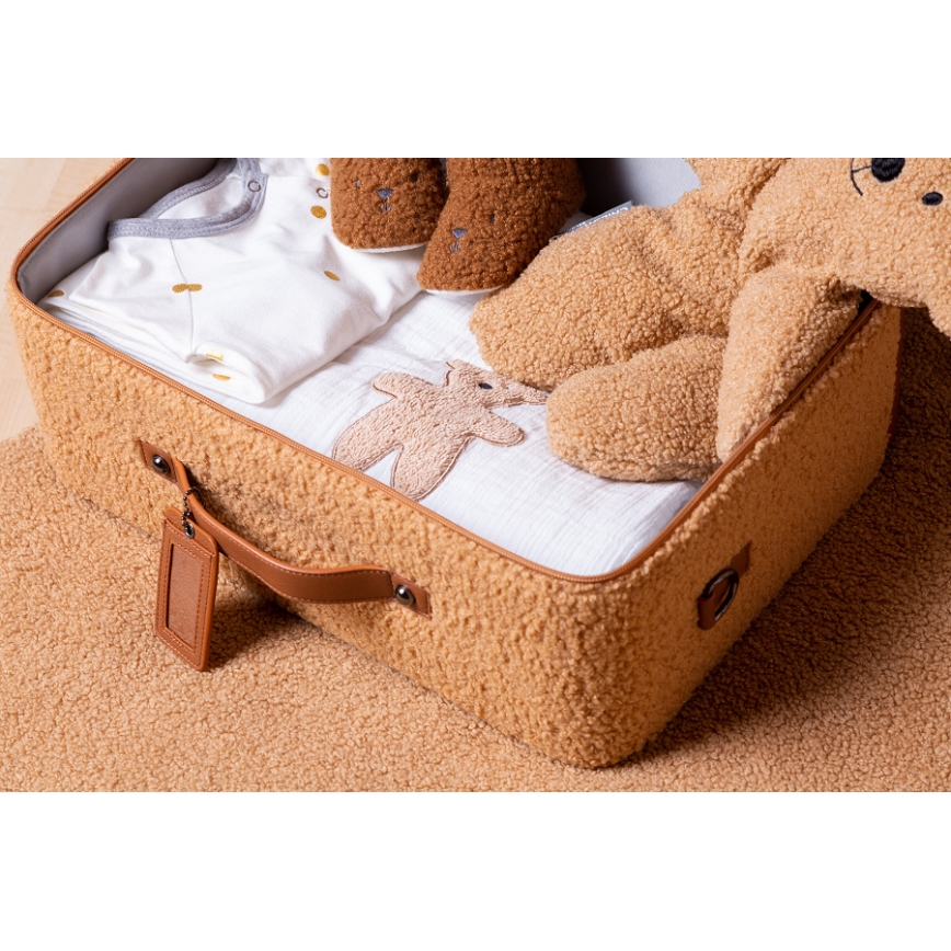 Childhome - Детски пътнически куфар TEDDY кафяв