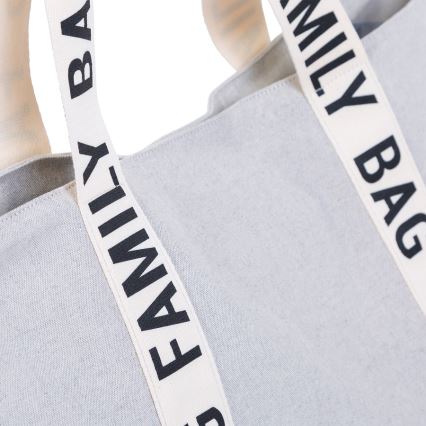 Childhome - Пътна чанта FAMILY BAG CANVAS бял