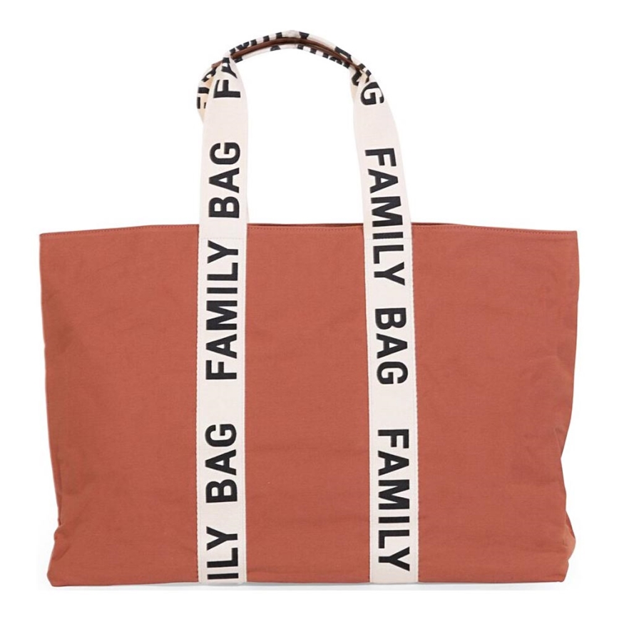 Childhome - Пътна чанта FAMILY BAG CANVAS оранжев