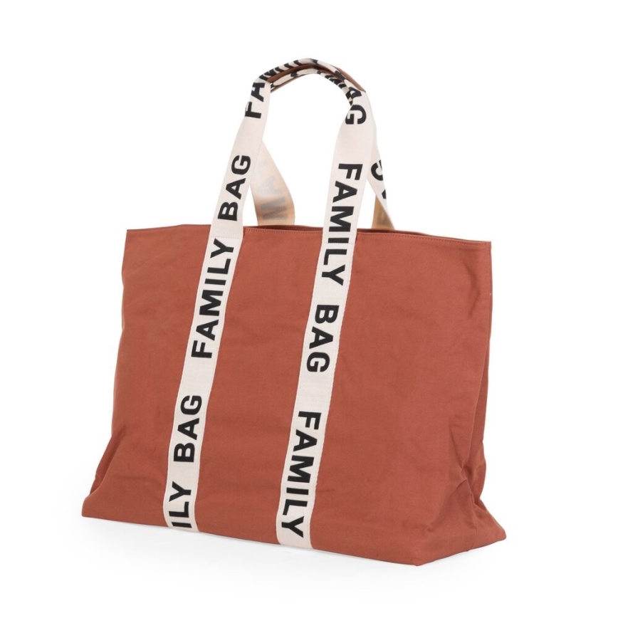 Childhome - Пътна чанта FAMILY BAG CANVAS оранжев
