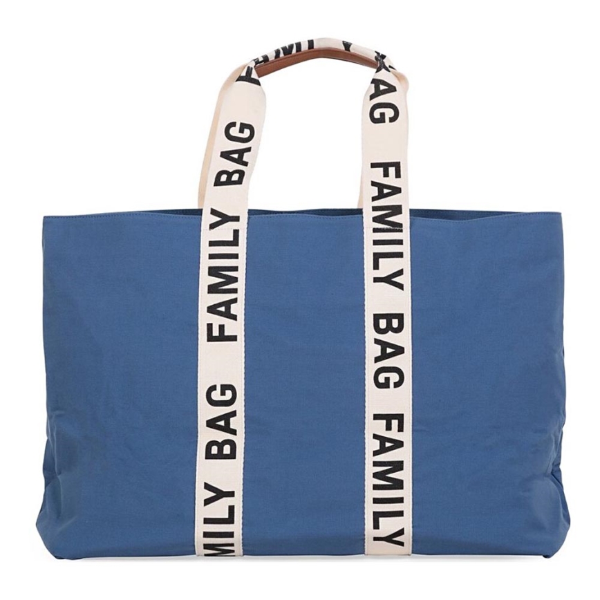 Childhome - Пътна чанта FAMILY BAG CANVAS син