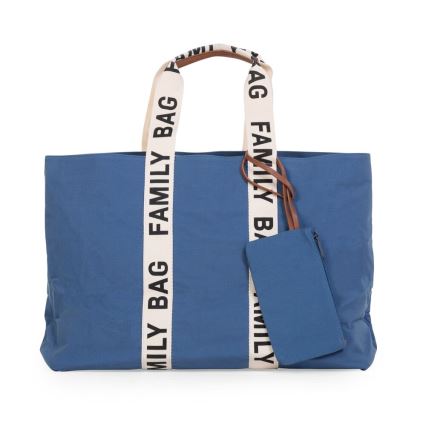 Childhome - Пътна чанта FAMILY BAG CANVAS син