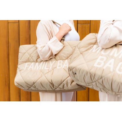 Childhome - Пътна чанта FAMILY BAG PUFFERED кремав