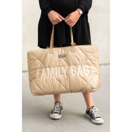 Childhome - Пътна чанта FAMILY BAG PUFFERED кремав