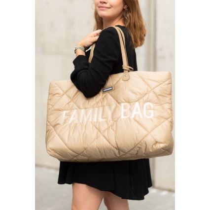 Childhome - Пътна чанта FAMILY BAG PUFFERED кремав