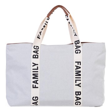 Childhome - Пътна чанта FAMILY BAG CANVAS бял