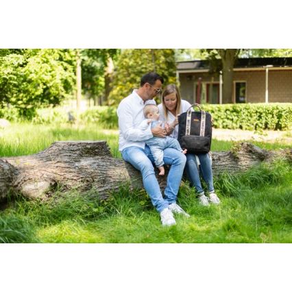 Childhome - Раница за преобуване FAMILY CLUB черен