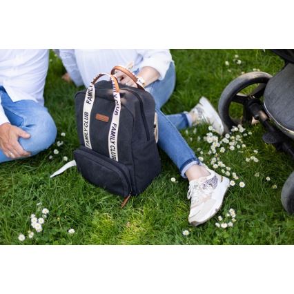 Childhome - Раница за преобуване FAMILY CLUB черен