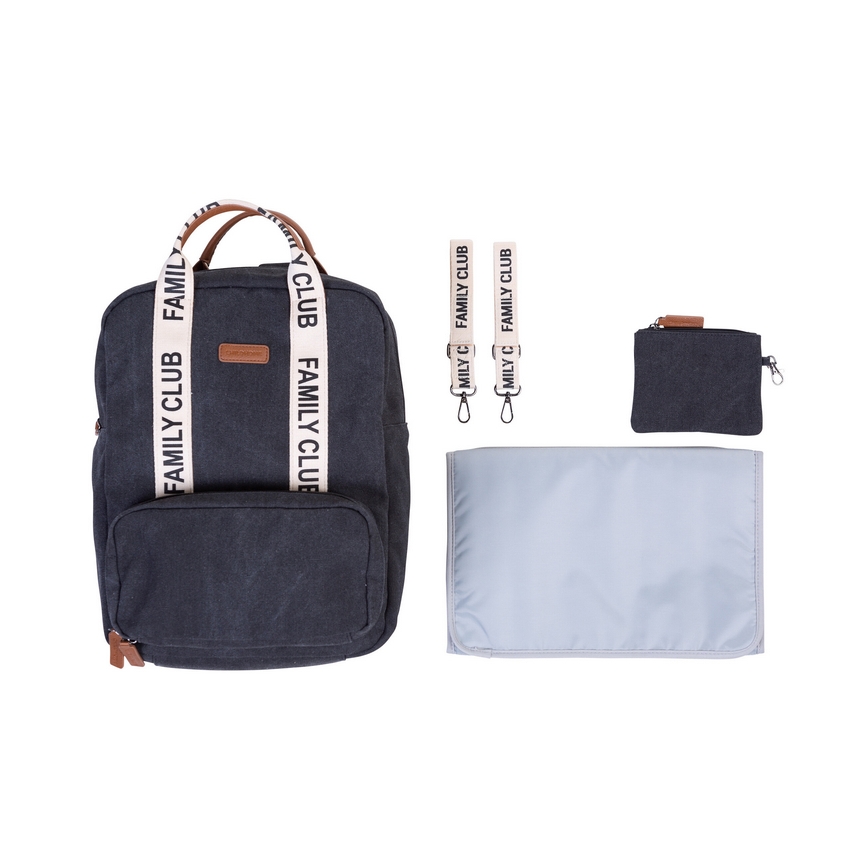 Childhome - Раница за преобуване FAMILY CLUB черен