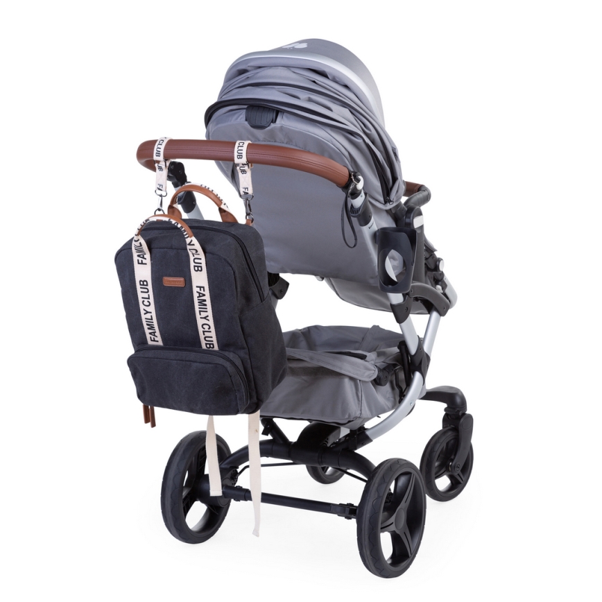 Childhome - Раница за преобуване FAMILY CLUB черен