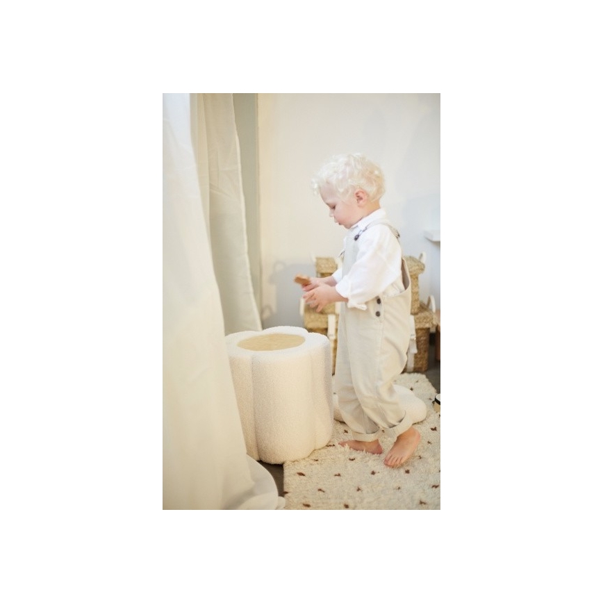 Childhome - Табуретка ЦВЕТЕ Ø 35 cm кремав
