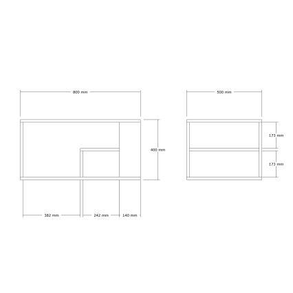 Холна маса JELIO, бежов мраморен декор