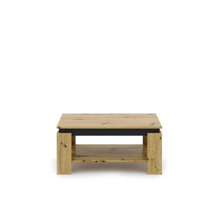 Холна маса LUNO дъб artisan/черен