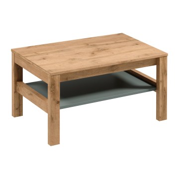 Холна маса MENTA 90x45 см дъб Вотан/зелена