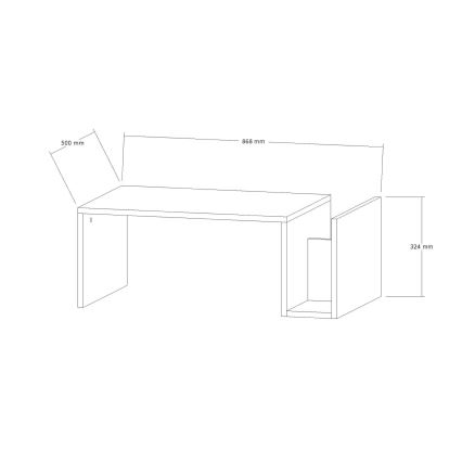 Холна маса MONEL, мраморен декор, бежова