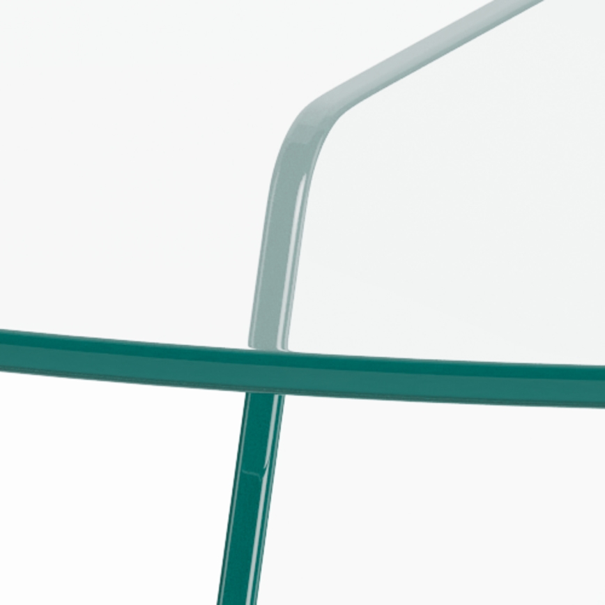 Холна маса SANOS 80 см, прозрачна