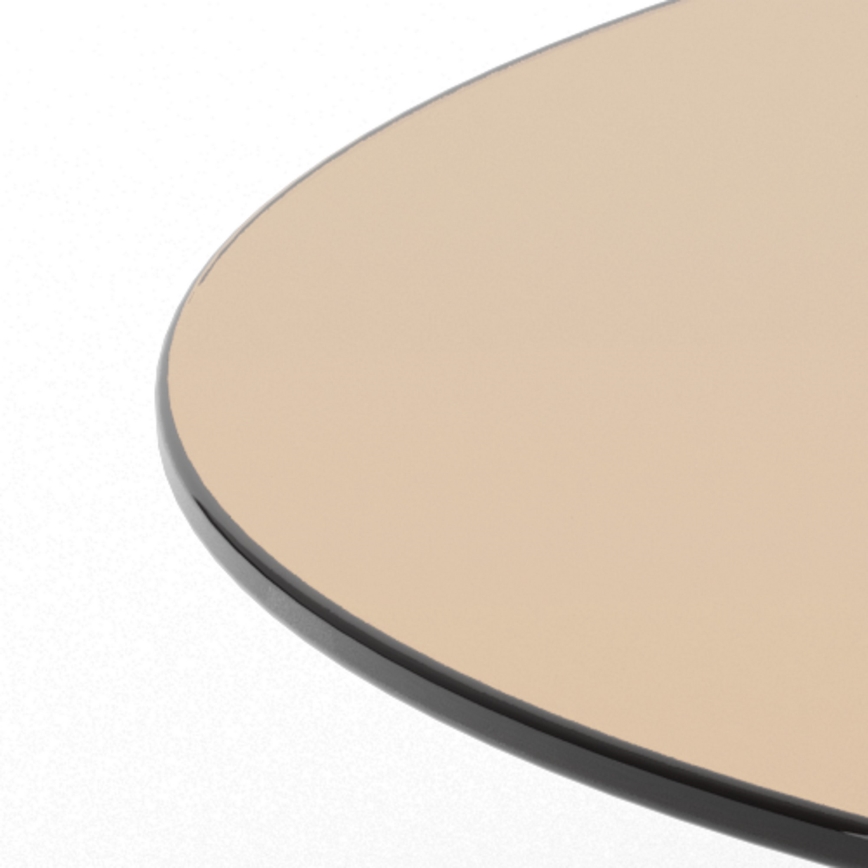 Холна маса SANOS, 80 см, в цвят опушено кафяво