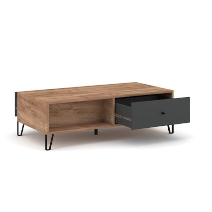 Холна маса SULA дъб крафт/черна