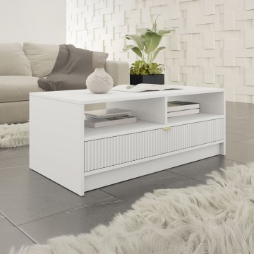 Холна маса TIRENO 100x40 см бяла