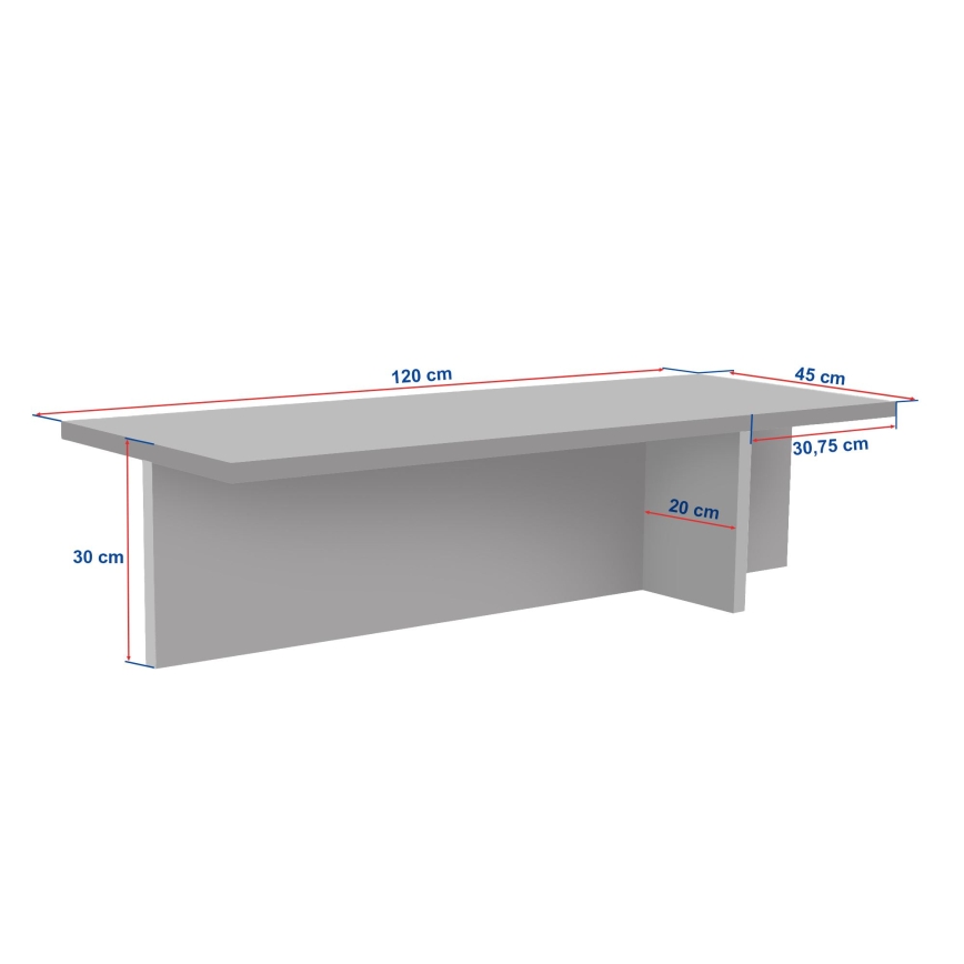 Холна маса VERUM 120x45 см бежова