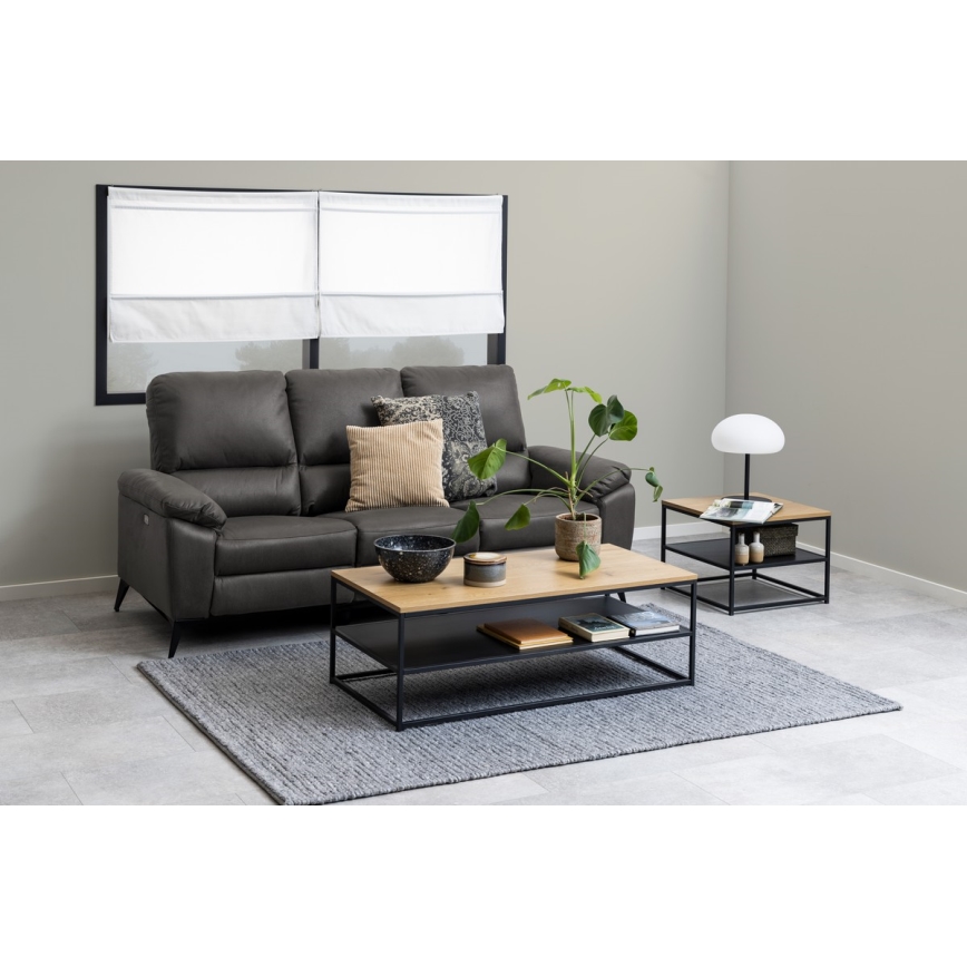 Холна масичка CORA дъб/черен