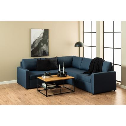 Холна масичка CORA дъб/черно